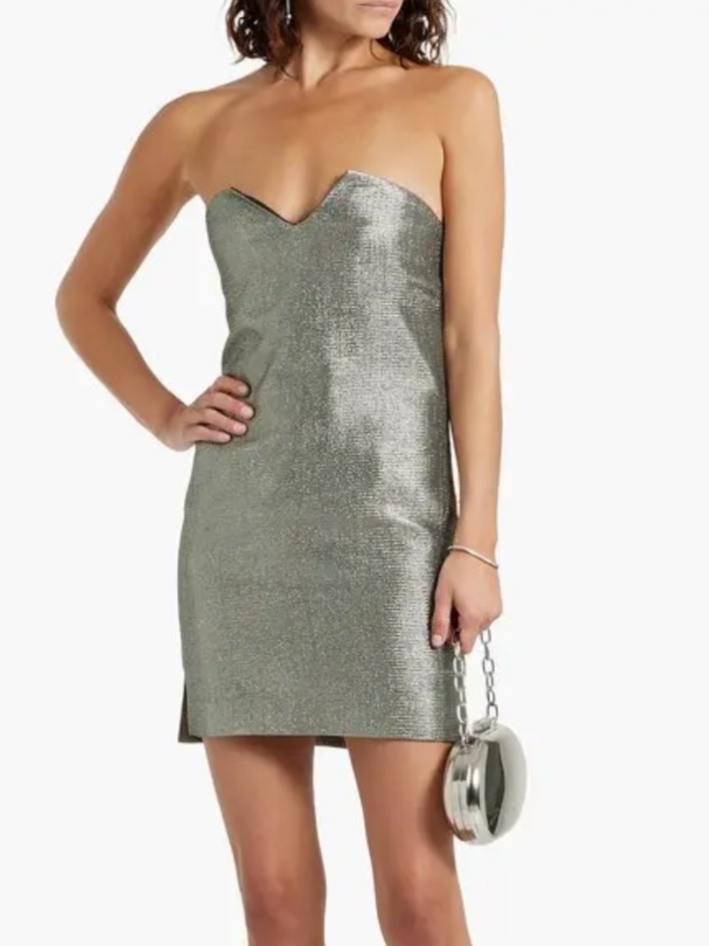 IRO Gold Strapless Mini Dress - FR 34 / US 2 - BNWT